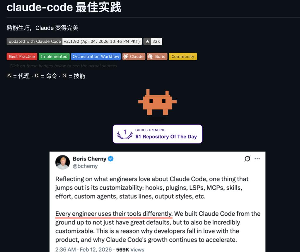 GitHub飙升3.2万星！Claude Code最佳实践指南：从入门到精通，86+实战技巧全解析